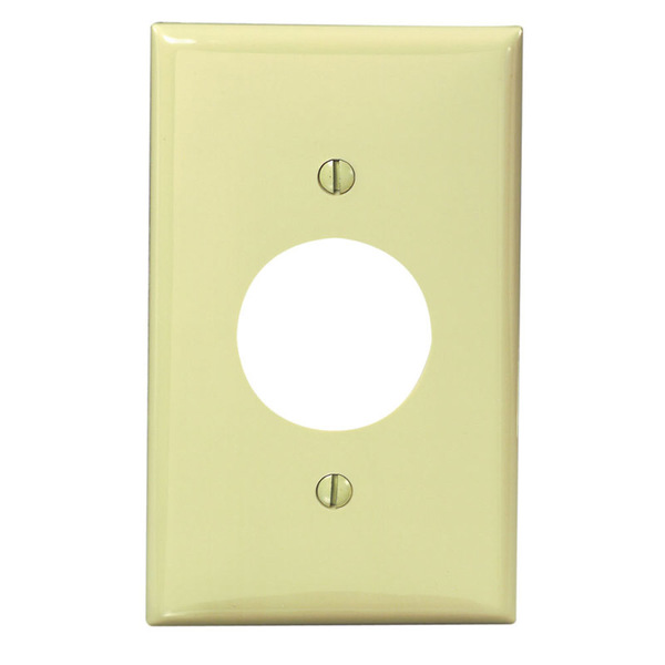 Leviton Wallplt Nylon 1G Rnd Iv 80704-00I